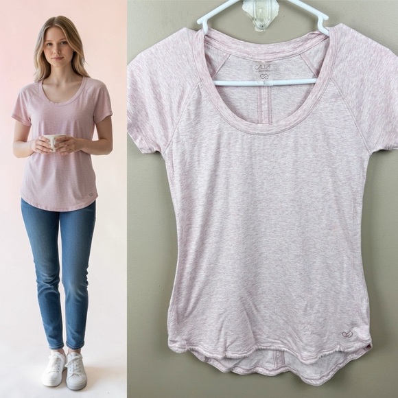 CALIA by Carrie Underwood Tops - Calia by Carrie Underwood Pink Modal Blend Heathered Short Sleeve Tee Size S
